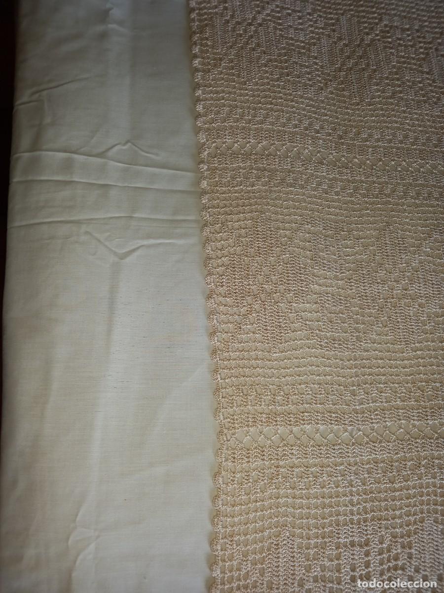 Antig&uuml;edades: Colcha de ganchillo para cama de 150 cm - Foto 4