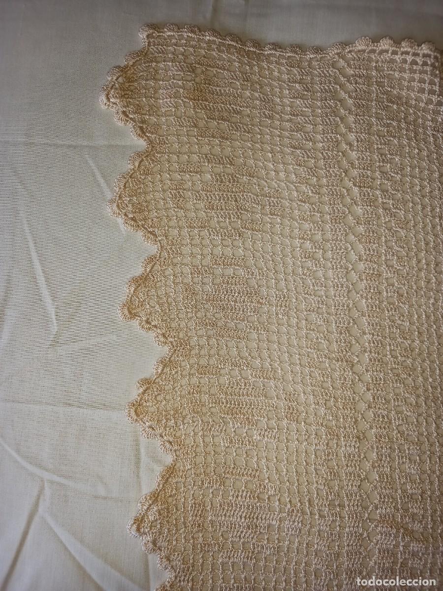 Antig&uuml;edades: Colcha de ganchillo para cama de 150 cm - Foto 5