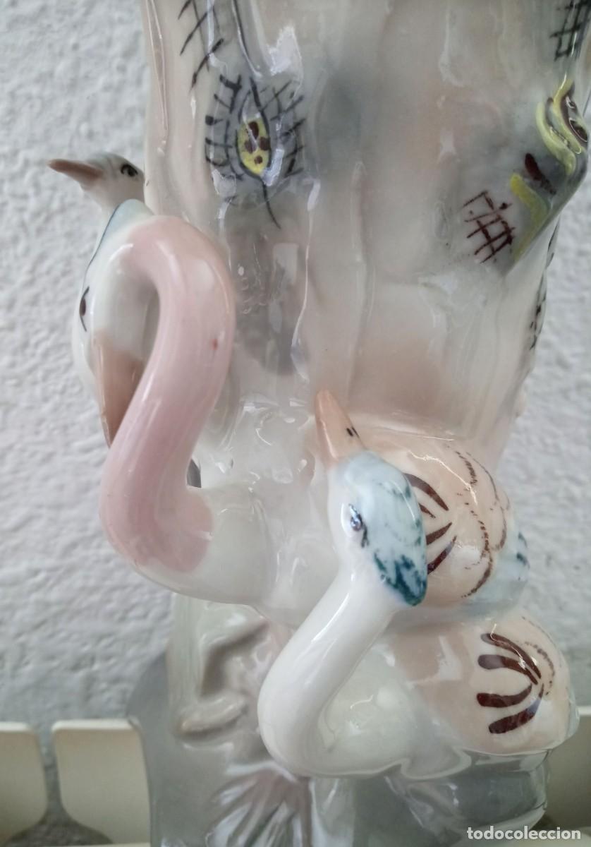 Antig&uuml;edades: Jarr&oacute;n porcelana garzas - Foto 4