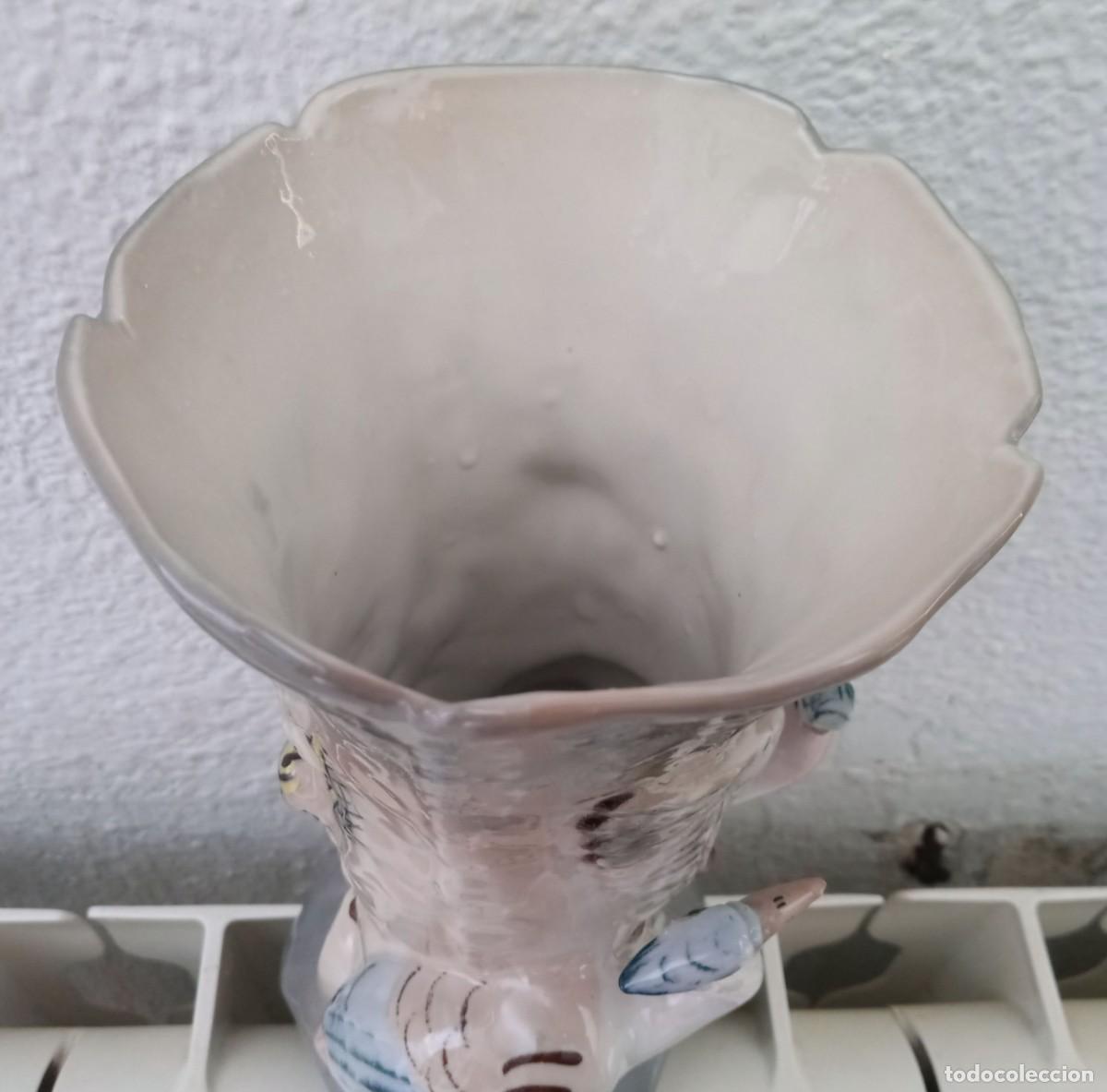 Antig&uuml;edades: Jarr&oacute;n porcelana garzas - Foto 7