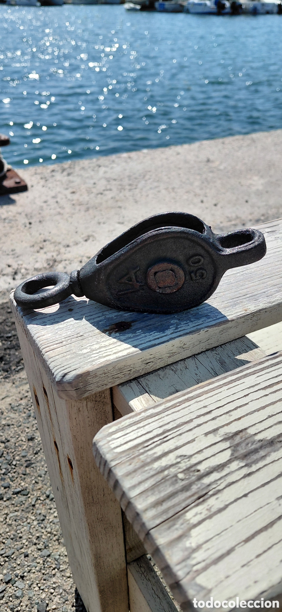 Antig&uuml;edades: Polea Antigua Industrial Naval - Foto 4