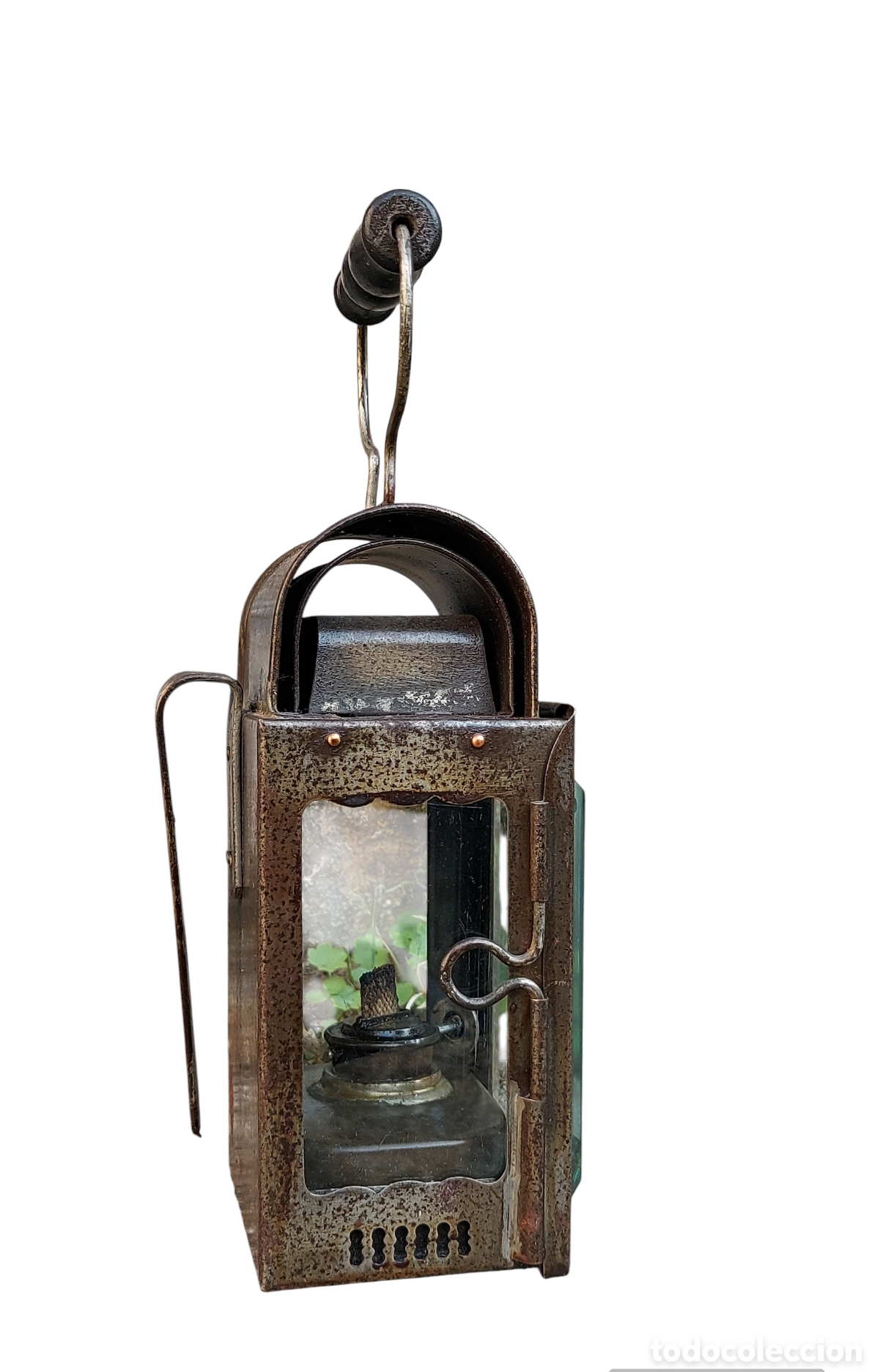 Antig&uuml;edades: Farol antiguo de ferrocarril circa 1940 - Foto 7