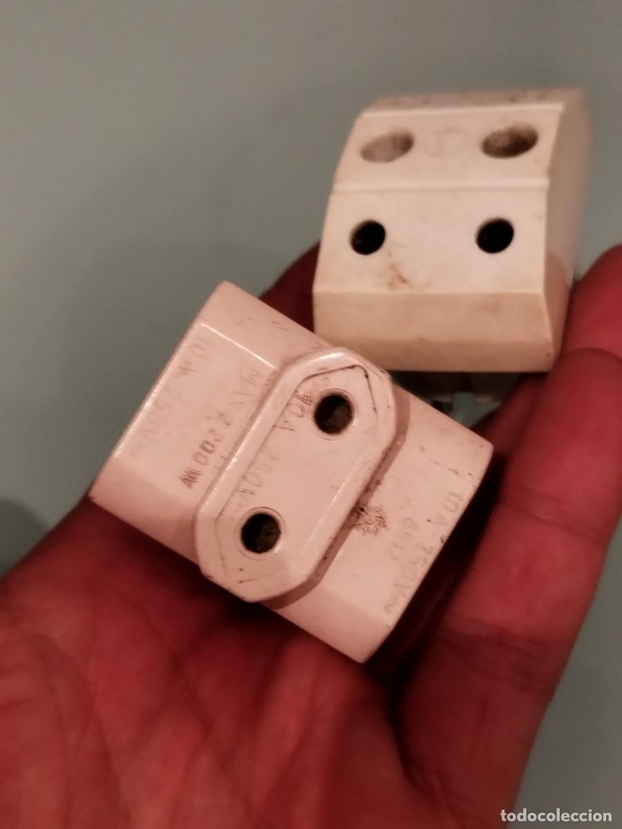 Antig&uuml;edades: Lote de 4 Tomas o adaptadores de corriente, enchufe.. - Foto 7