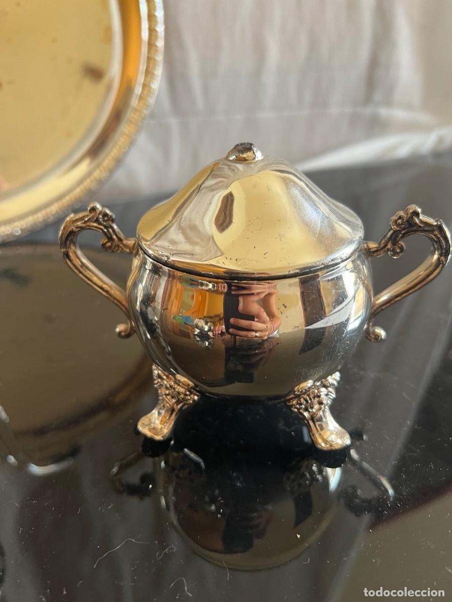 Antig&uuml;edades: Juego de t&eacute; antiguo plateado - Foto 3