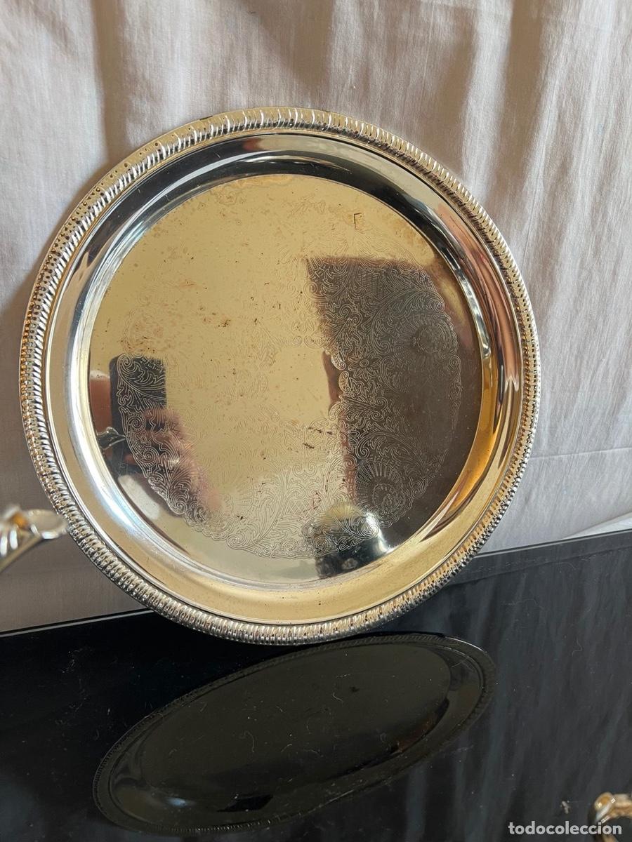 Antig&uuml;edades: Juego de t&eacute; antiguo plateado - Foto 4