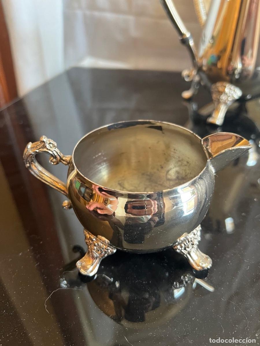 Antig&uuml;edades: Juego de t&eacute; antiguo plateado - Foto 5