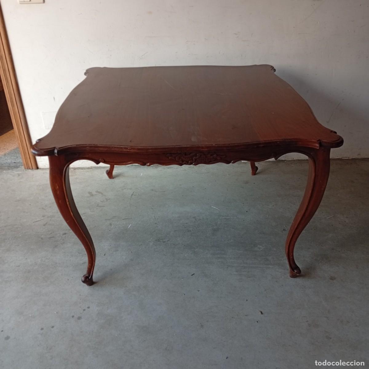 Antig&uuml;edades: ANTIGUA MESA DE COMEDOR DE NOGAL - Foto 1