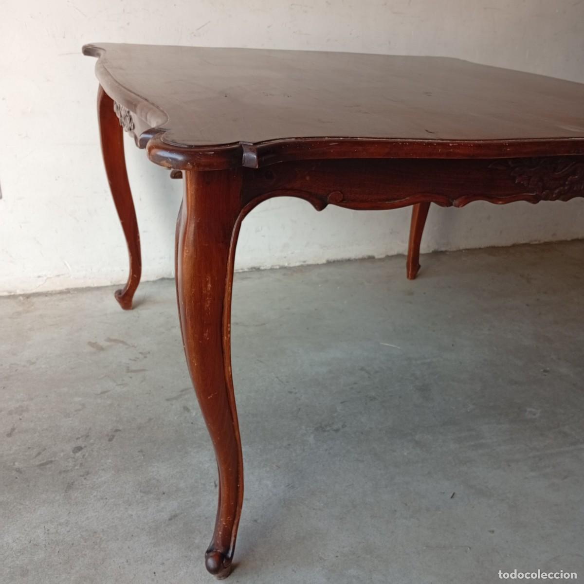 Antig&uuml;edades: ANTIGUA MESA DE COMEDOR DE NOGAL - Foto 2
