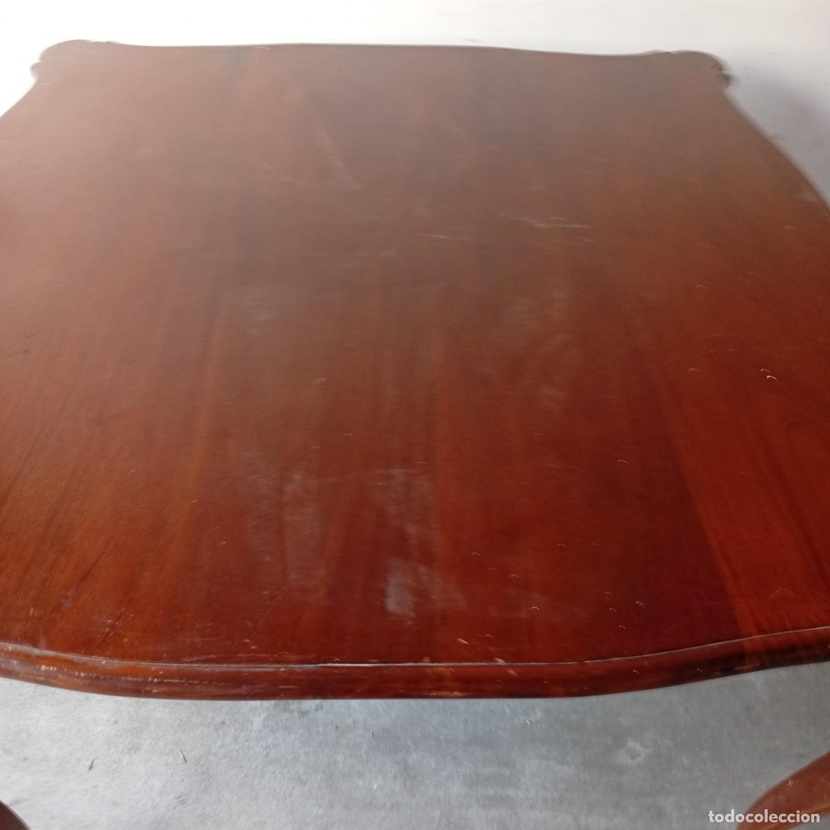 Antig&uuml;edades: ANTIGUA MESA DE COMEDOR DE NOGAL - Foto 8