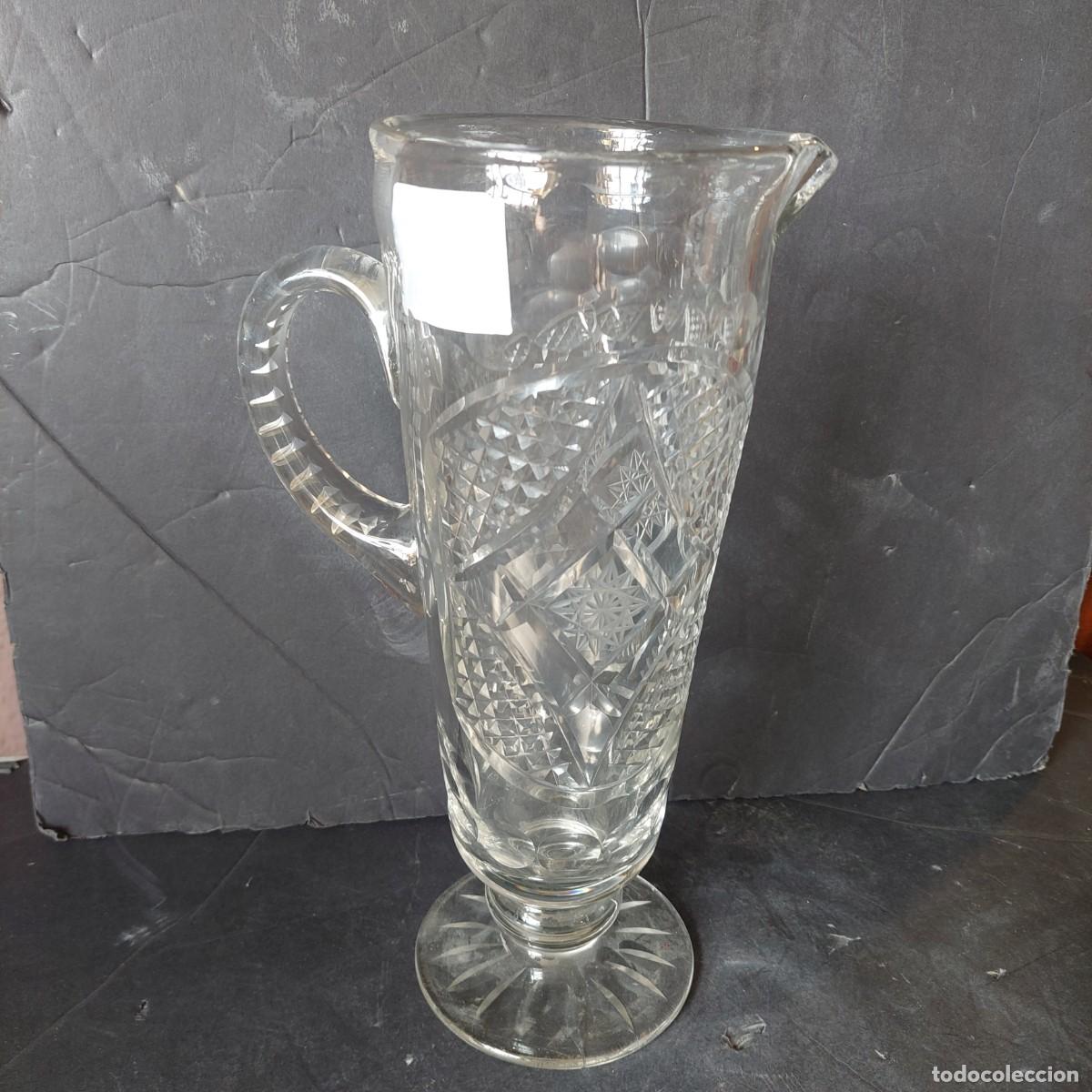 Antig&uuml;edades: Gran jarra de cristal tallado . - Foto 1