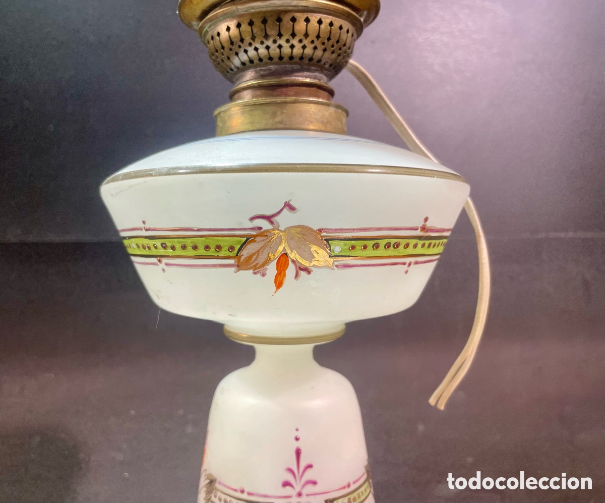 Antig&uuml;edades: Quinqu&eacute; de Cristal Hecho a Mano - Foto 3