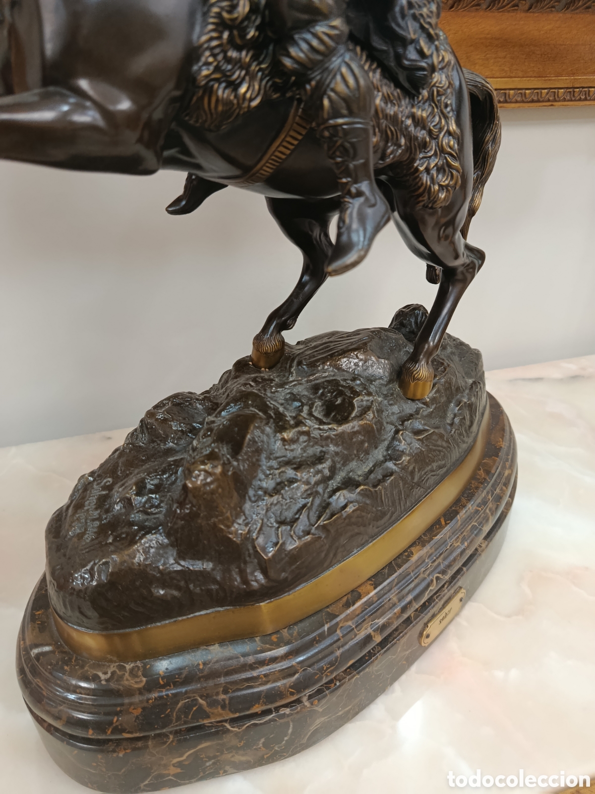 Antig&uuml;edades: Escultura de bronce Shoer - Foto 6
