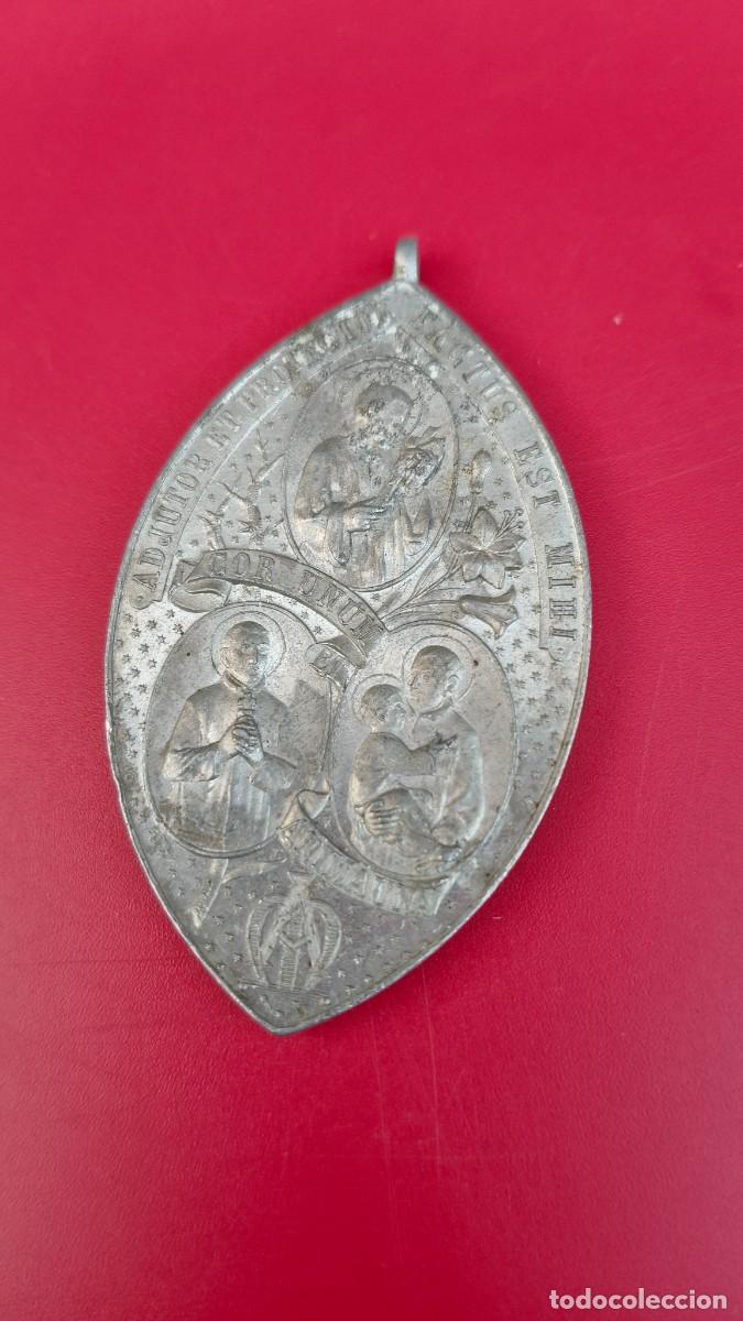 Antig&uuml;edades: M&eacute;daille religieuse aluminium 1900 - Foto 1