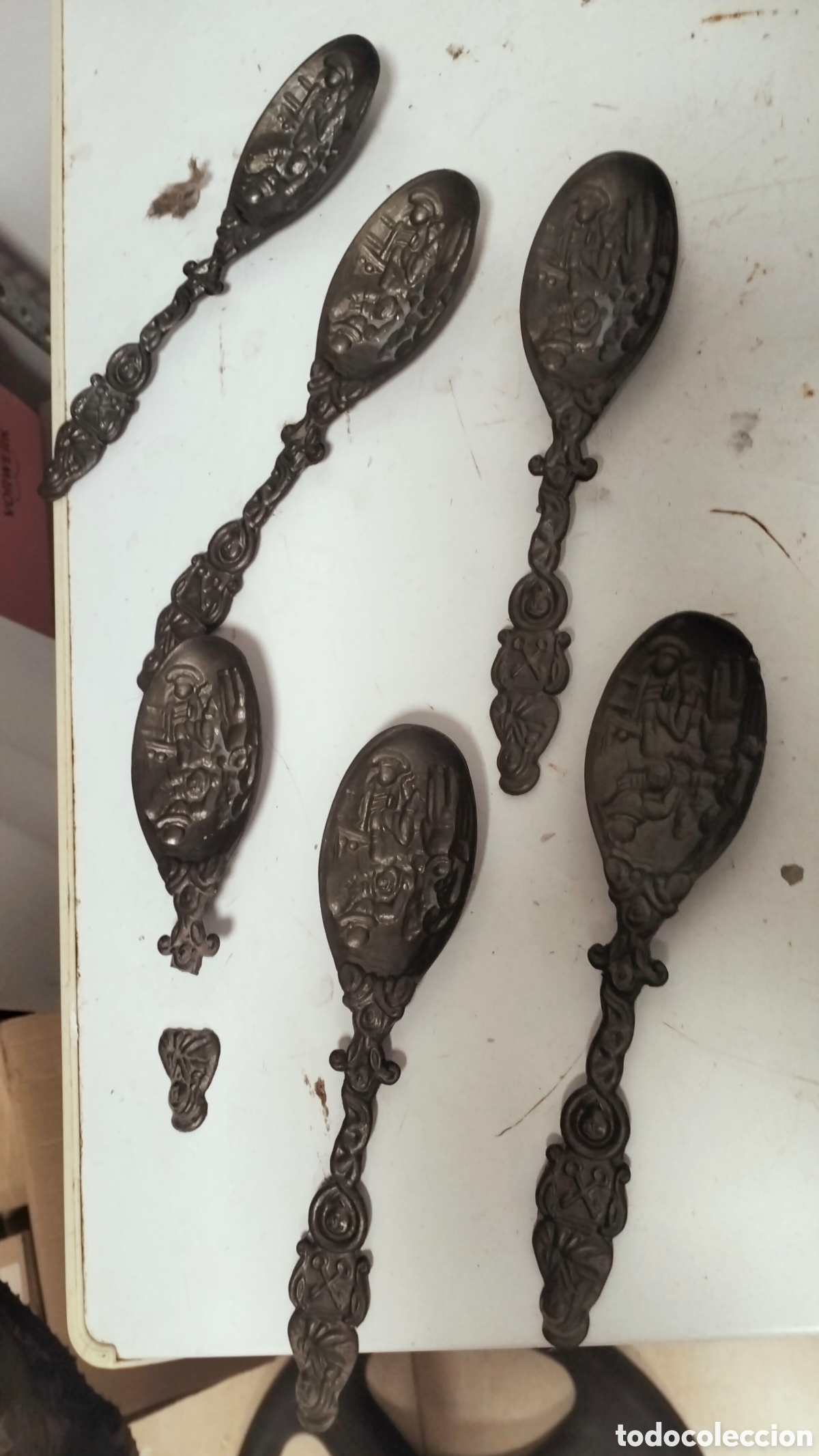 Antig&uuml;edades: Expositor cucharas antiguas - Foto 3