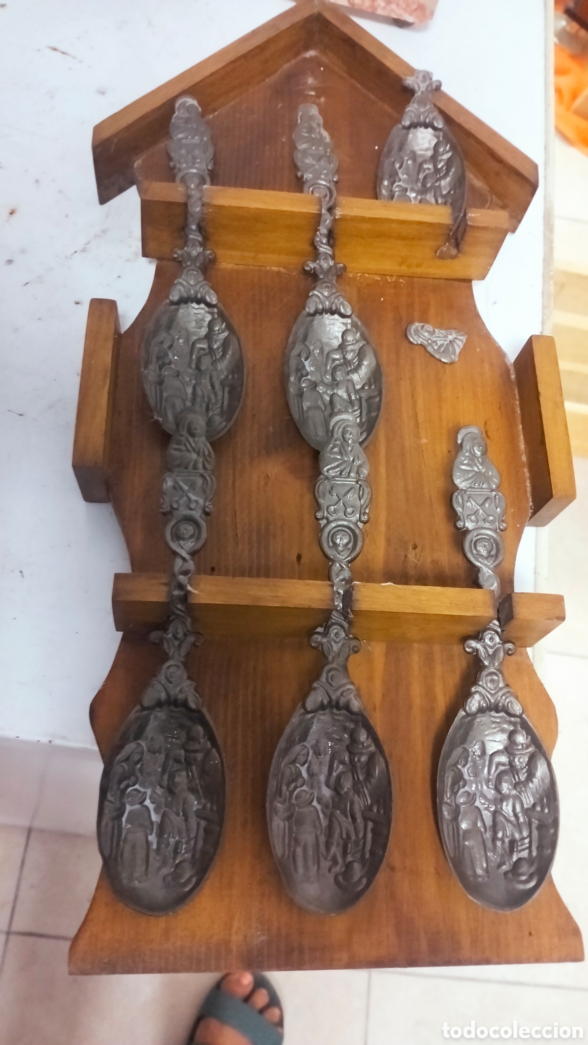 Antig&uuml;edades: Expositor cucharas antiguas - Foto 7