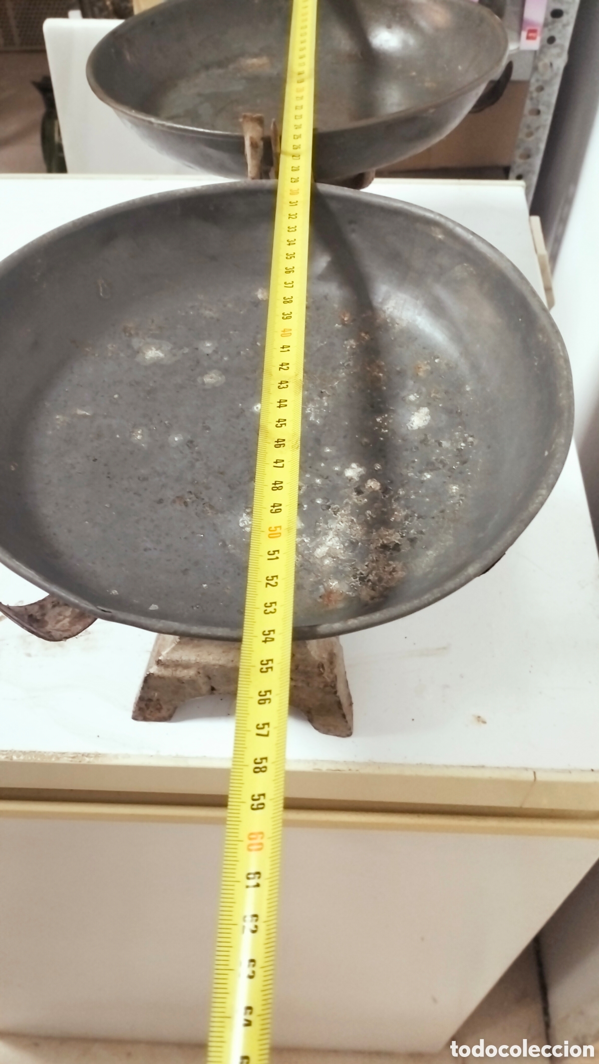 Antig&uuml;edades: Antigua balanza doble plato - Foto 4
