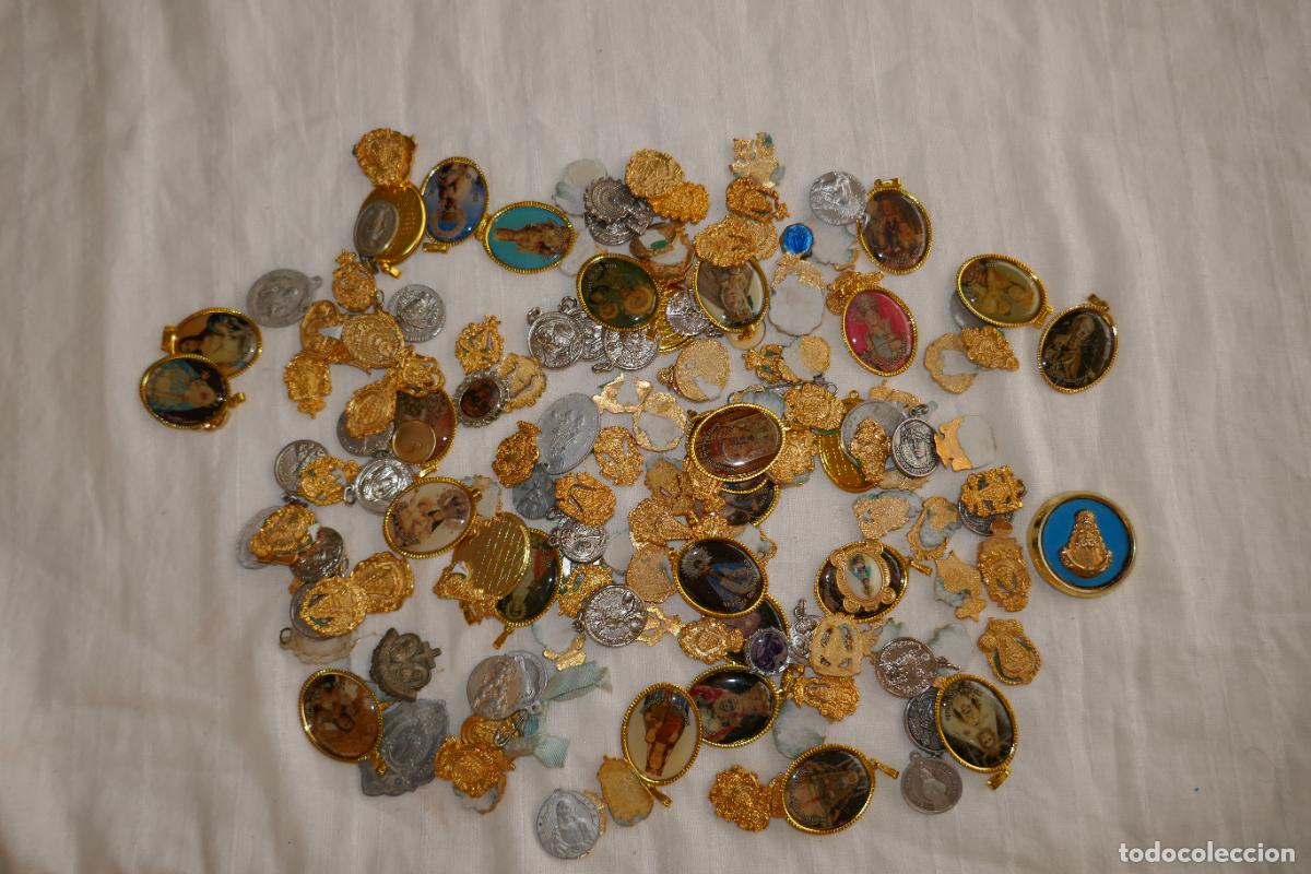 Antig&uuml;edades: GRAN LOTE DE MEDALLAS RELIGIOSAS - Foto 2