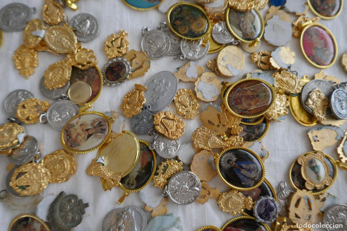 Antig&uuml;edades: GRAN LOTE DE MEDALLAS RELIGIOSAS - Foto 10