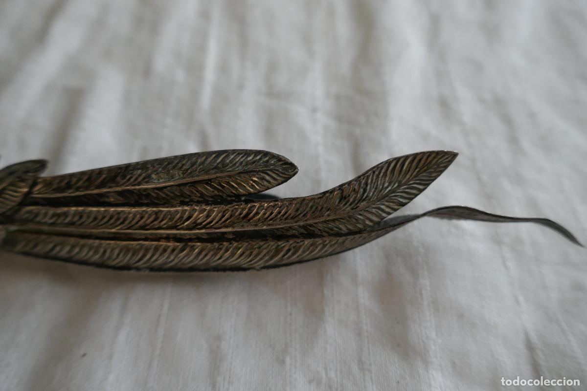 Antig&uuml;edades: Faisan en metal plateado. - Foto 11