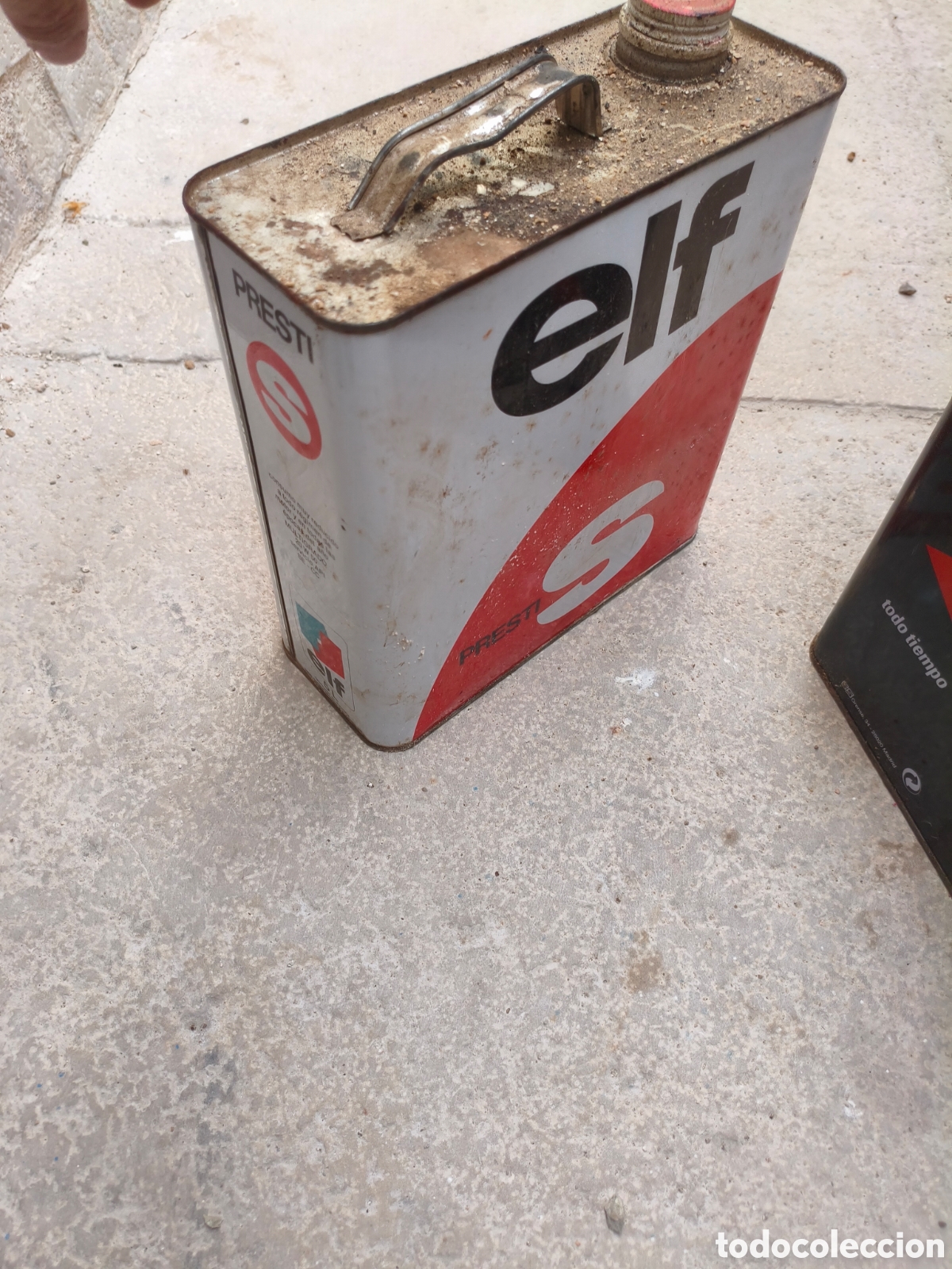 Antig&uuml;edades: Lote latas aceite antiguas - Foto 4