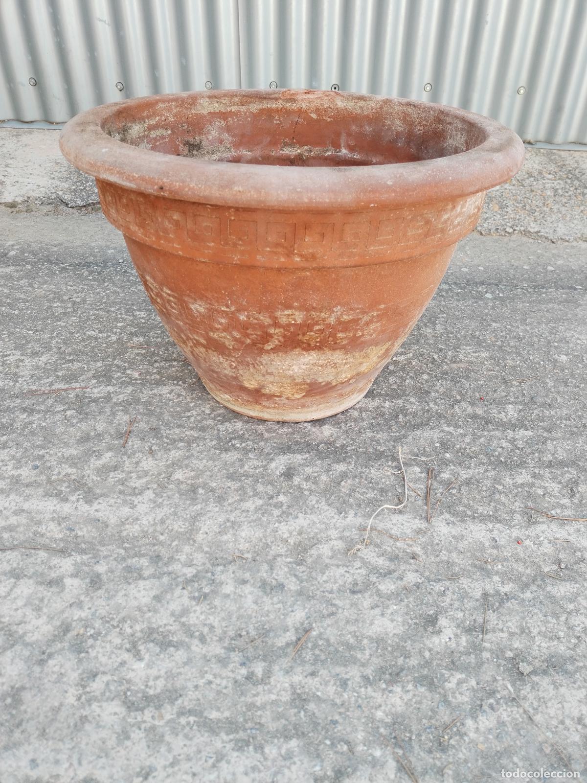 Antig&uuml;edades: macetero italiano de terracota - Foto 3