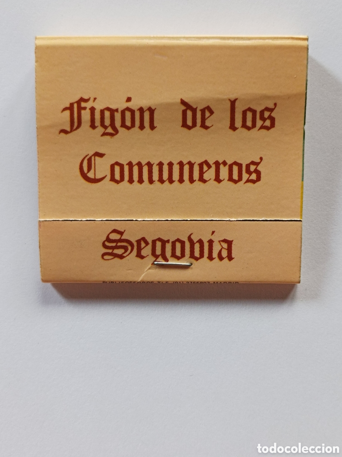 Antiques: FIGON DE LOS COMUNEROS. RESTAURANTE. SEGOVIA. LIBRITO PUBLICIDAD ANTIGUA.