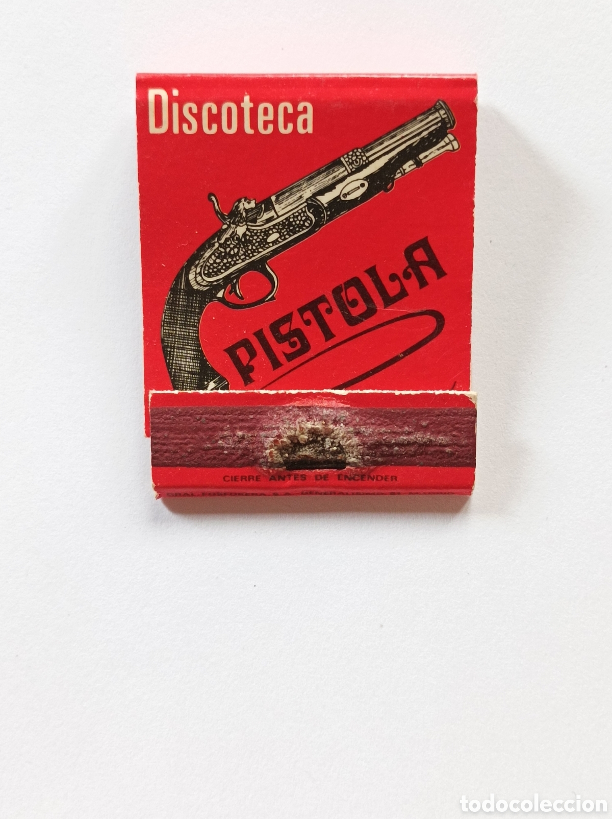 Antiques: DISCOTECA PISTOLA. PIZUELO DE CALATRAVA. LIBRITO PUBLICIDAD ANTIGUA.