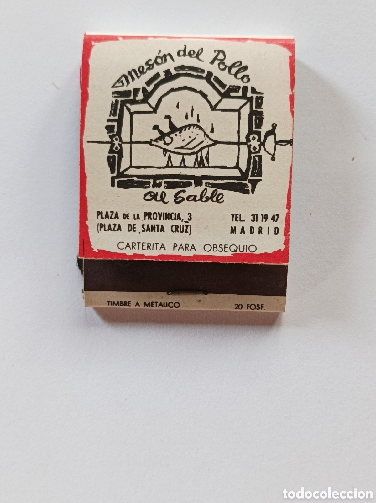 Antiques: MESON DEL POLLO. MADRID. LIBRITO PUBLICIDAD ANTIGUA.