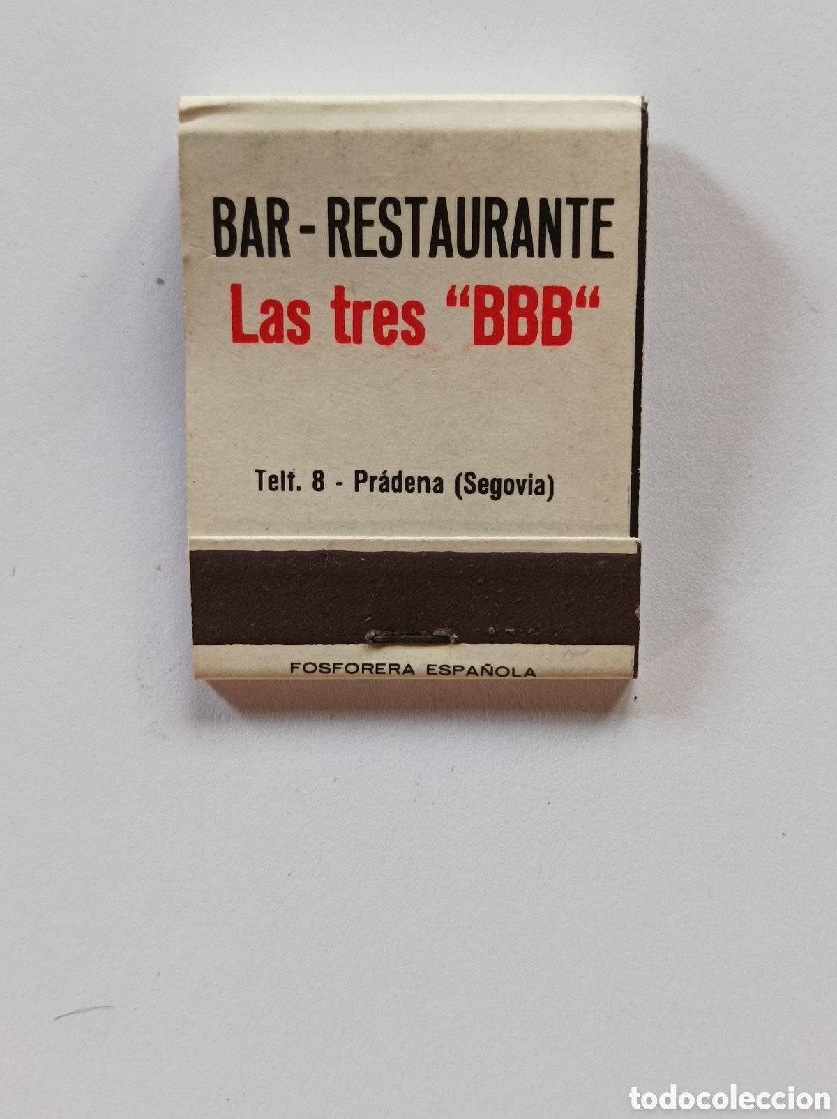 Antig&uuml;edades: LAS TRES BBB RESTAURANTE. SEGOVIA. LIBRITO PUBLICIDAD ANTIGUA.