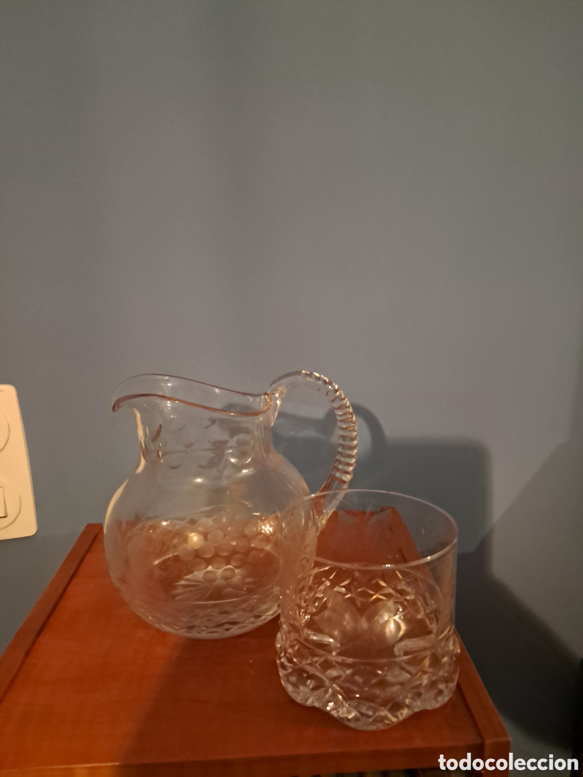 Antig&uuml;edades: Vasos de whisky y jarra - Foto 2