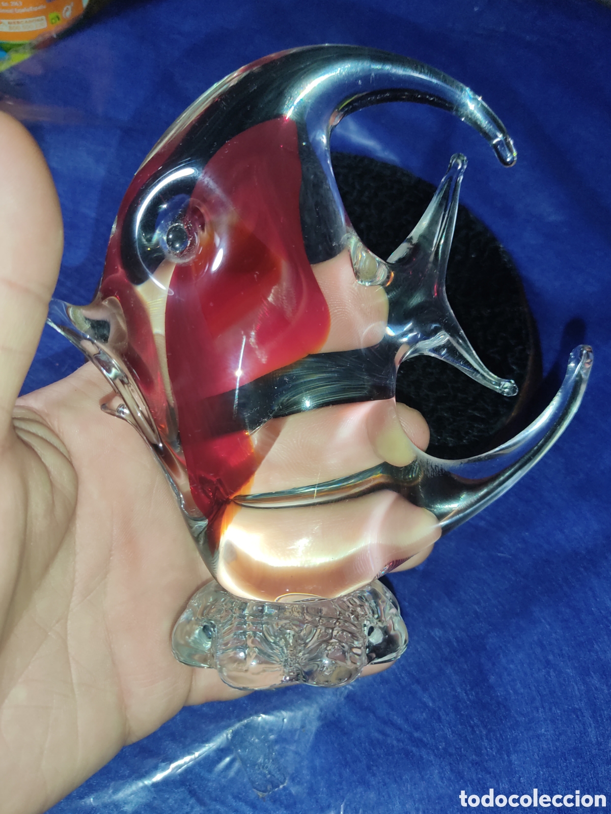 Antig&uuml;edades: Pez hermoso de cristal de murano. - Foto 2