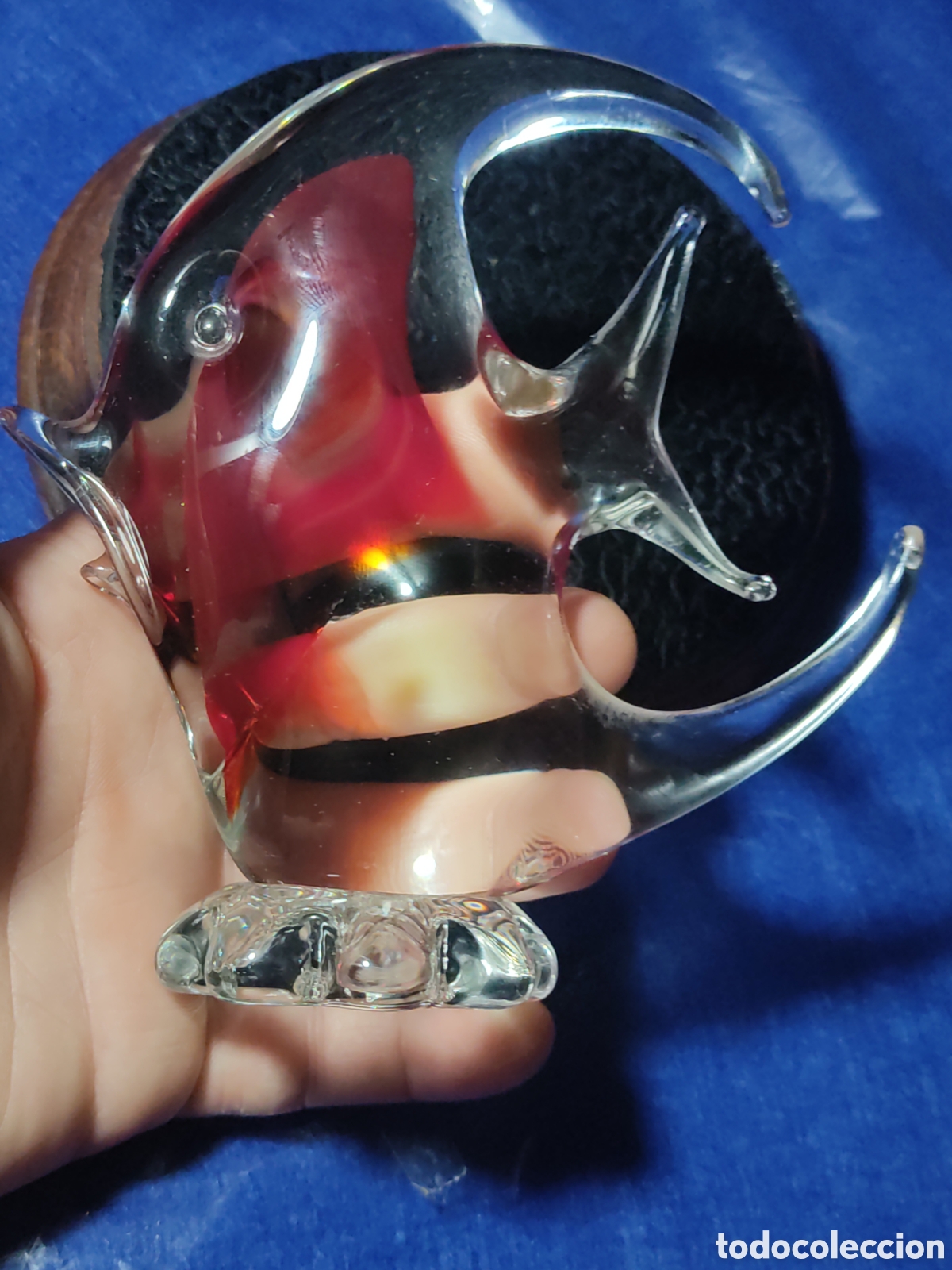 Antig&uuml;edades: Pez hermoso de cristal de murano. - Foto 3