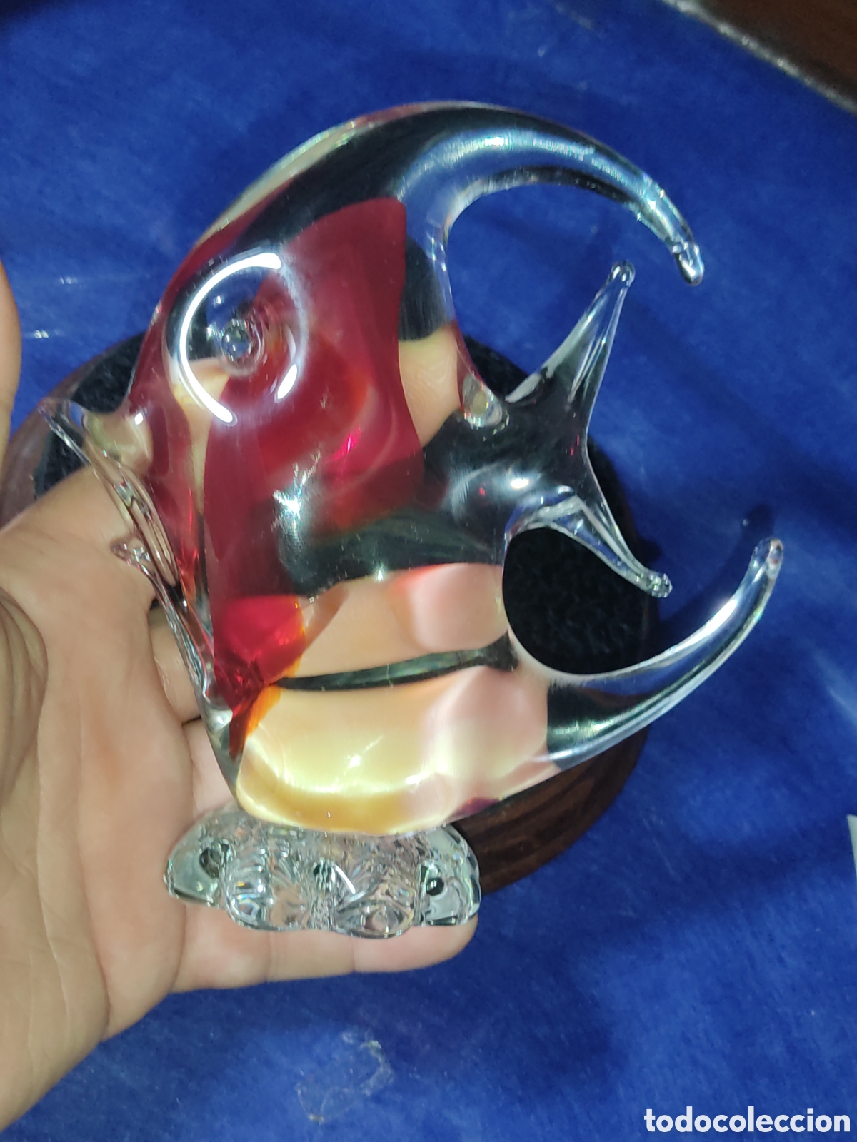 Antig&uuml;edades: Pez hermoso de cristal de murano. - Foto 9