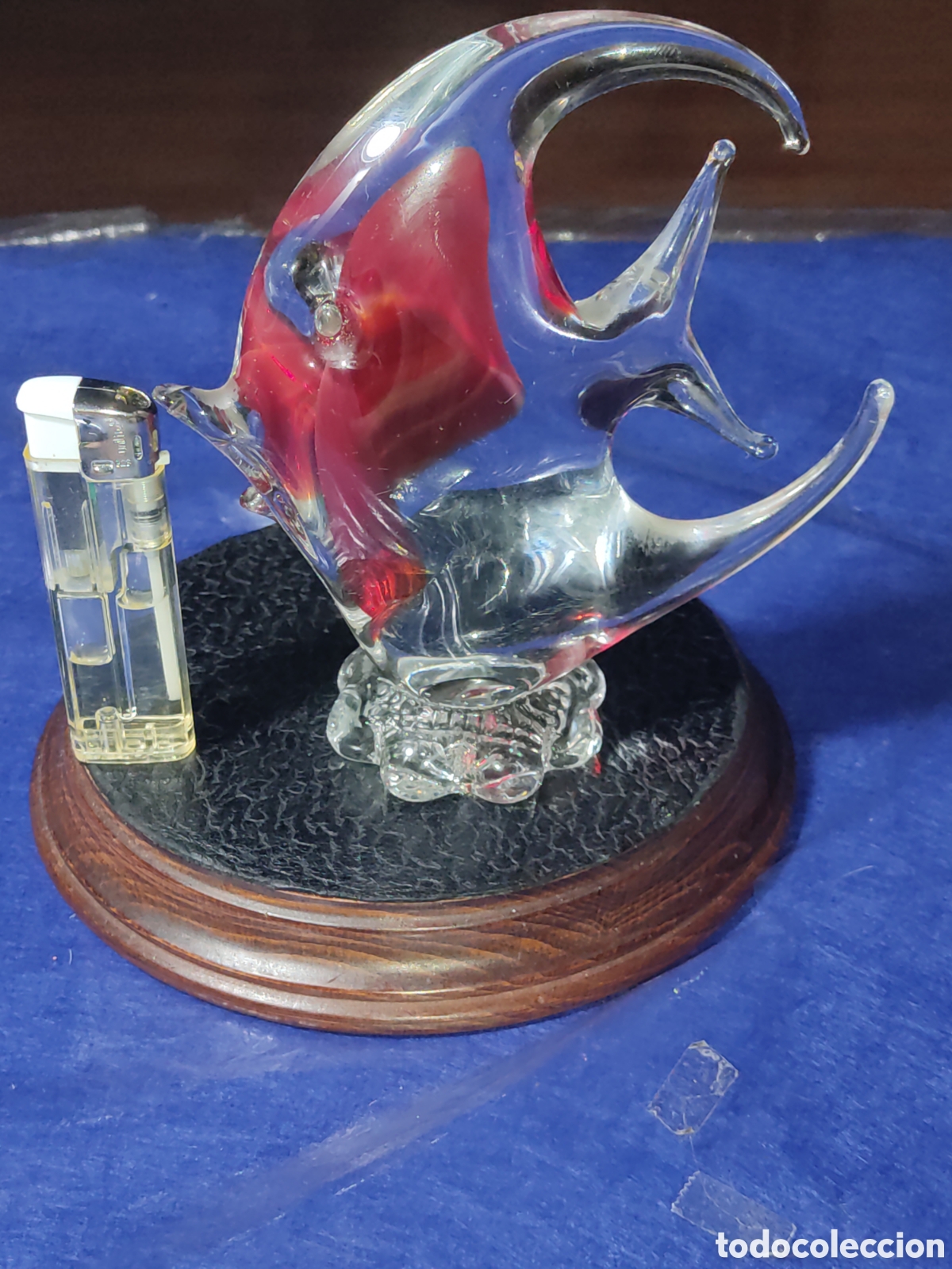 Antig&uuml;edades: Pez hermoso de cristal de murano. - Foto 1