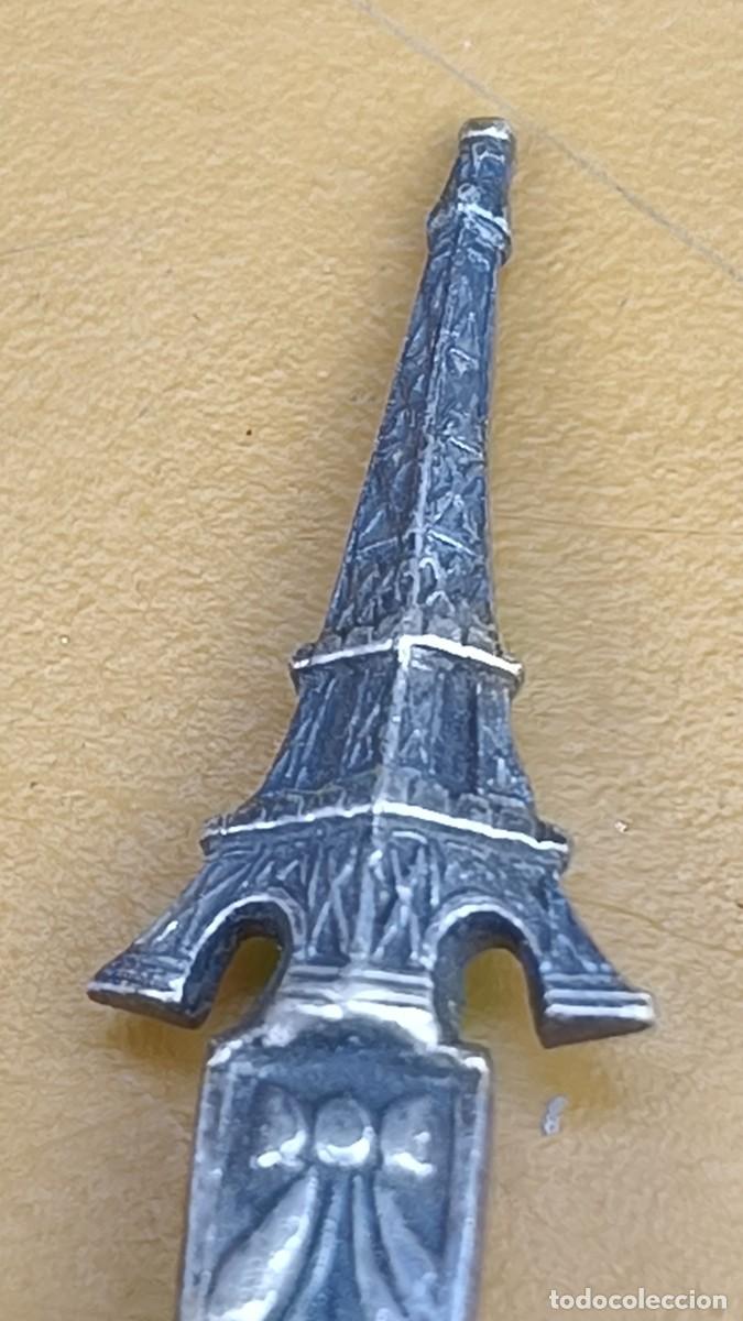 Antig&uuml;edades: Cuill&egrave;re argent souvenir tour Eiffel Paris - Foto 5