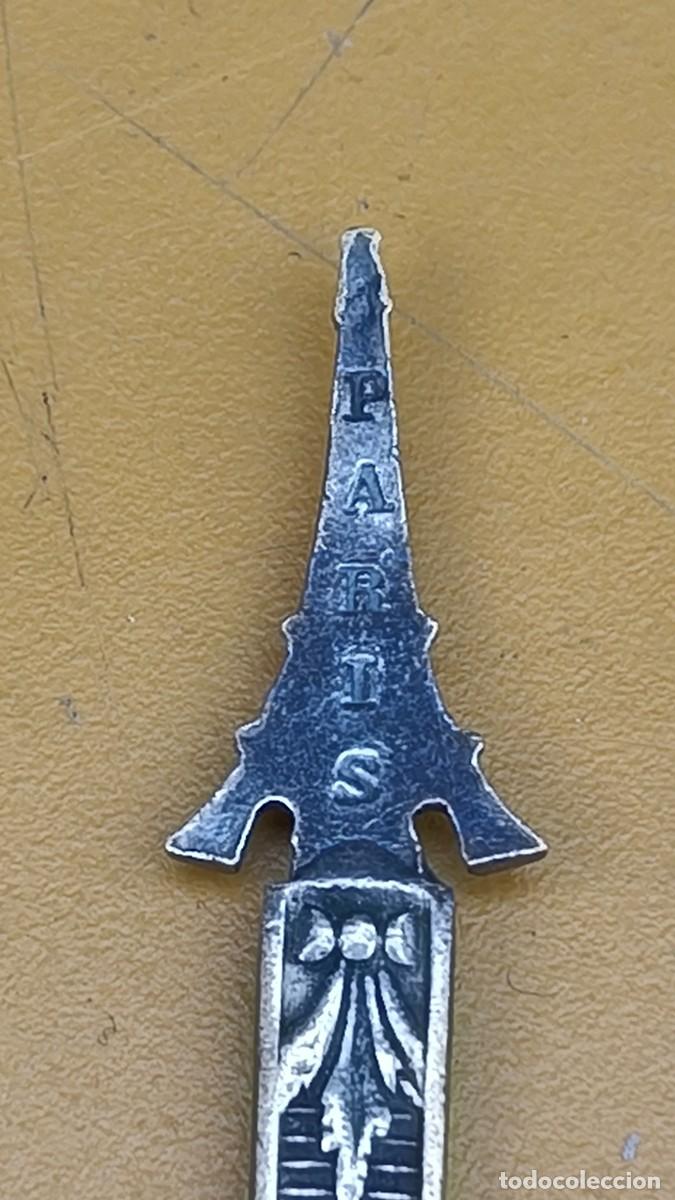 Antig&uuml;edades: Cuill&egrave;re argent souvenir tour Eiffel Paris - Foto 6