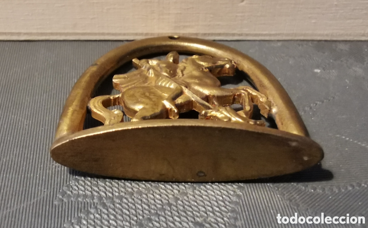 Antig&uuml;edades: Medalla con base San Jorge. 3cm - Foto 3