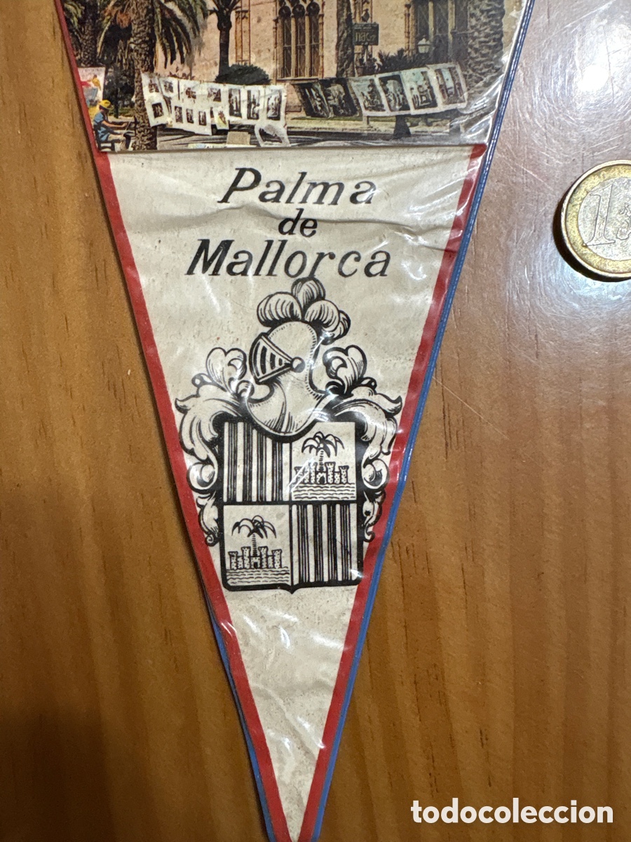 Antig&uuml;edades: Banderin antiguo plastico de Mallorca - Foto 3