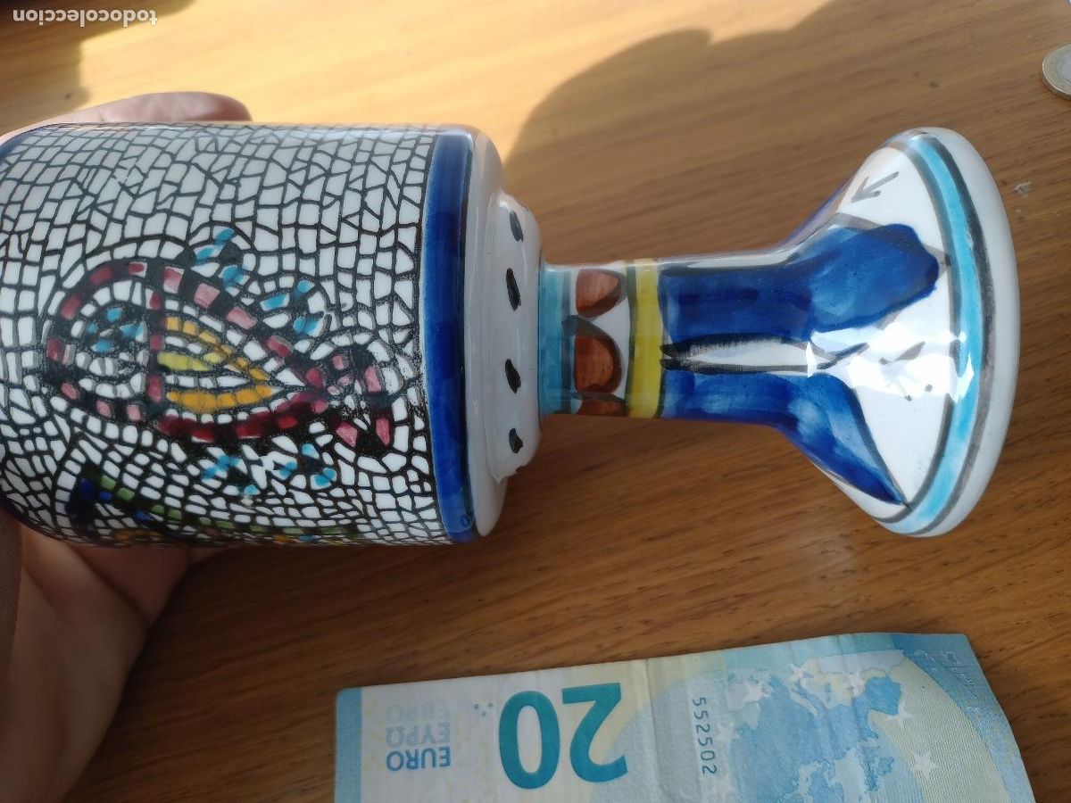 Antig&uuml;edades: Juego de copa y cop&oacute;n + patenas - Foto 2