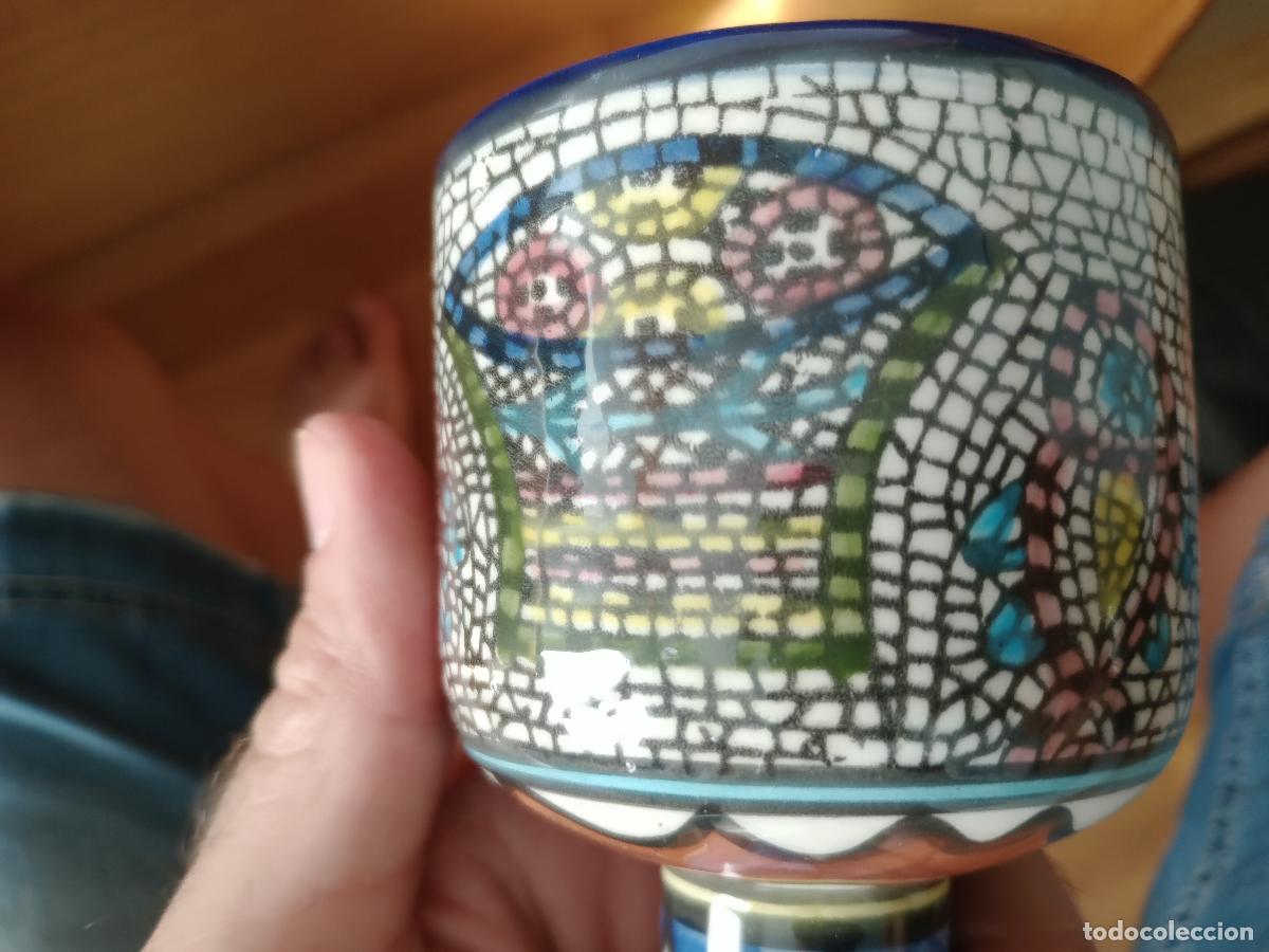 Antig&uuml;edades: Juego de copa y cop&oacute;n + patenas - Foto 7