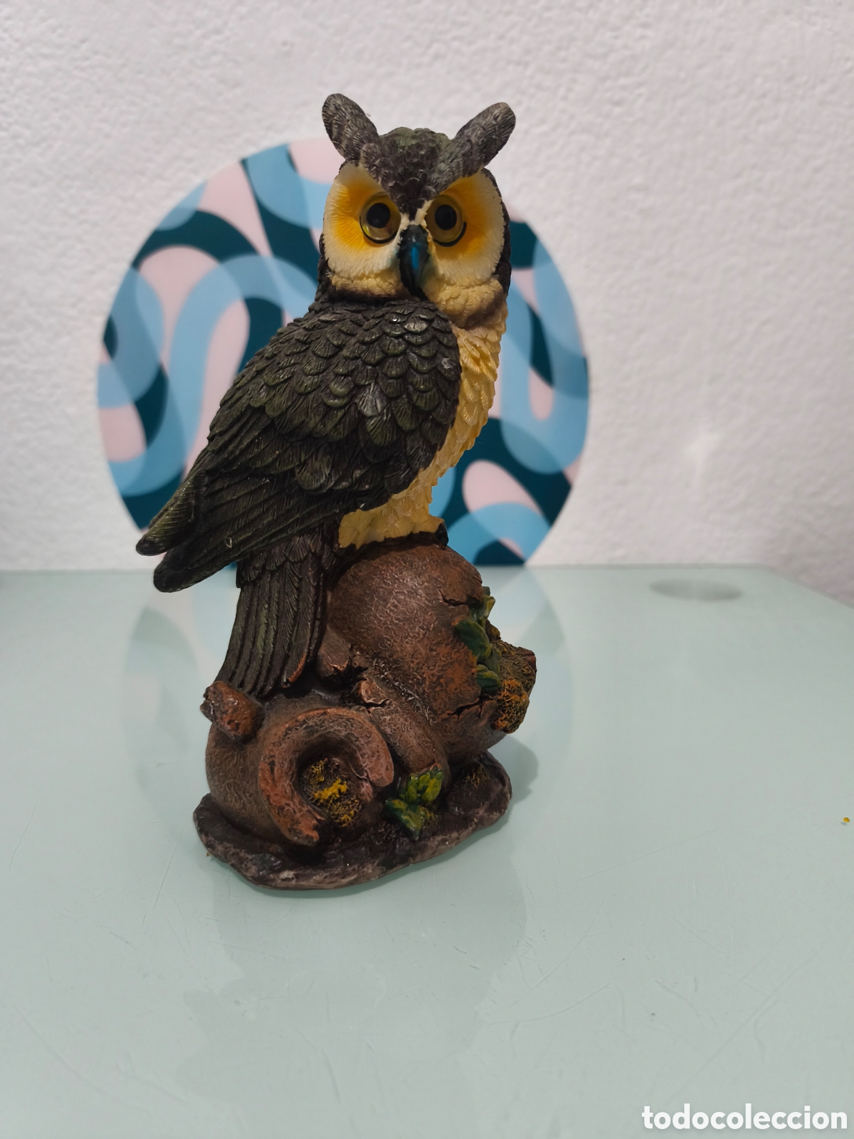 Antig&uuml;edades: Big size owl statue good condition - Foto 2