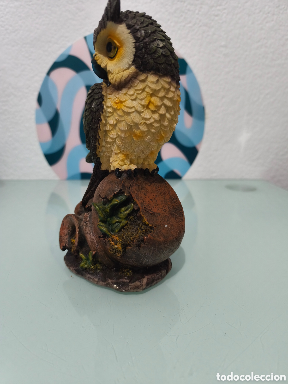 Antig&uuml;edades: Big size owl statue good condition - Foto 3