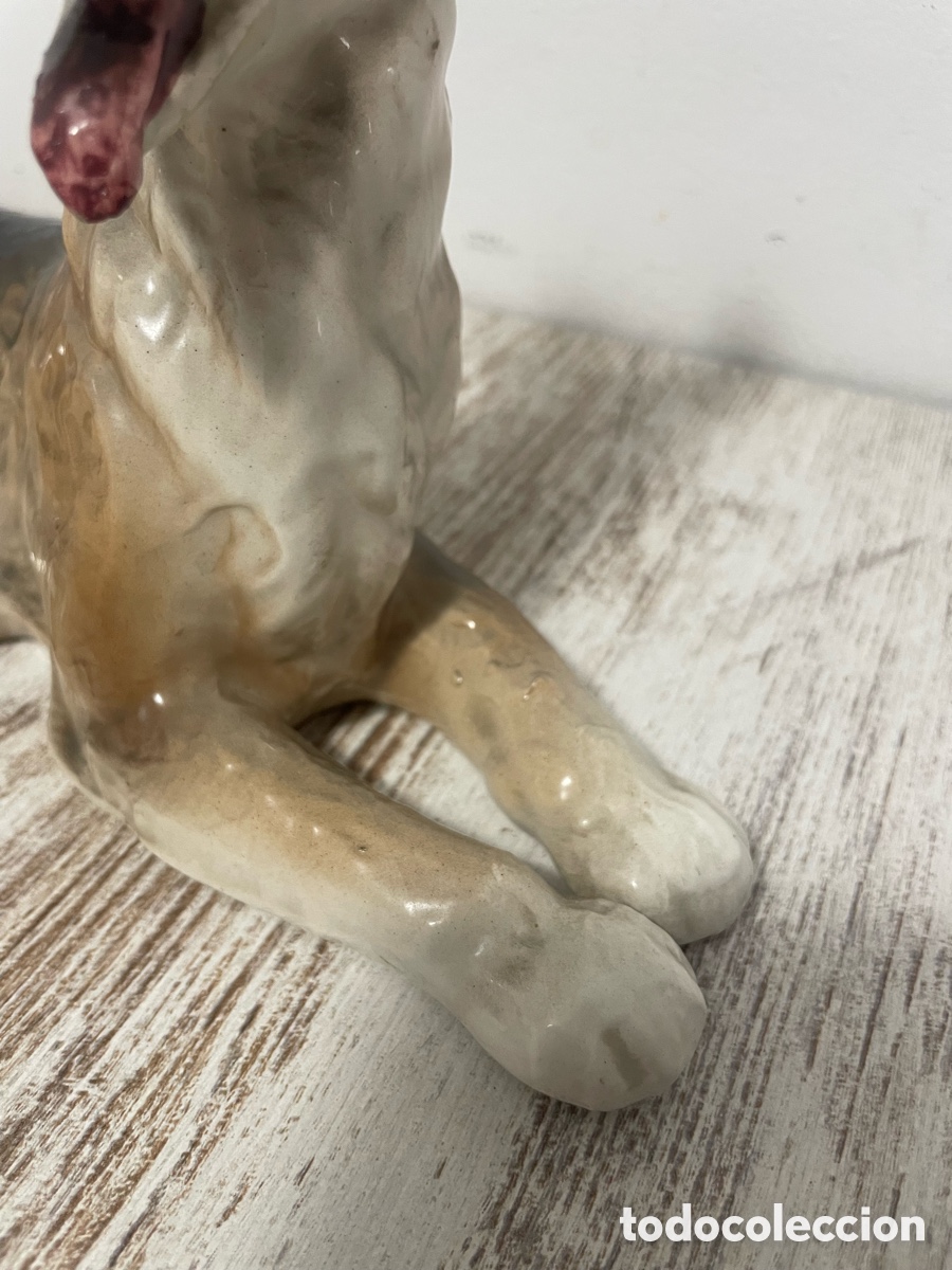 Antig&uuml;edades: PERRO PASTOR BELGA CER&Aacute;MICA - Foto 5