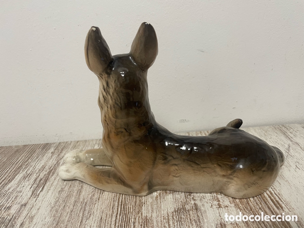 Antig&uuml;edades: PERRO PASTOR BELGA CER&Aacute;MICA - Foto 7