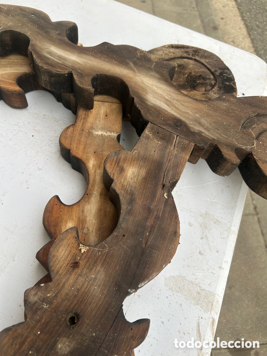 Antig&uuml;edades: Patas mesa antigua lira - Foto 5
