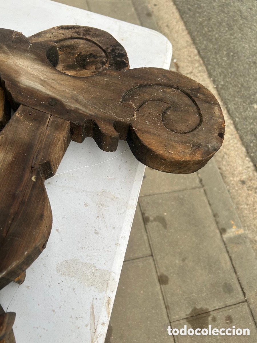Antig&uuml;edades: Patas mesa antigua lira - Foto 6