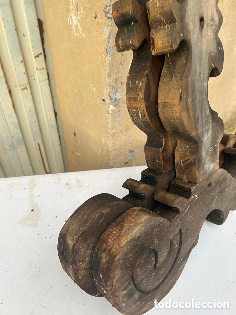 Antig&uuml;edades: Patas mesa antigua lira - Foto 7