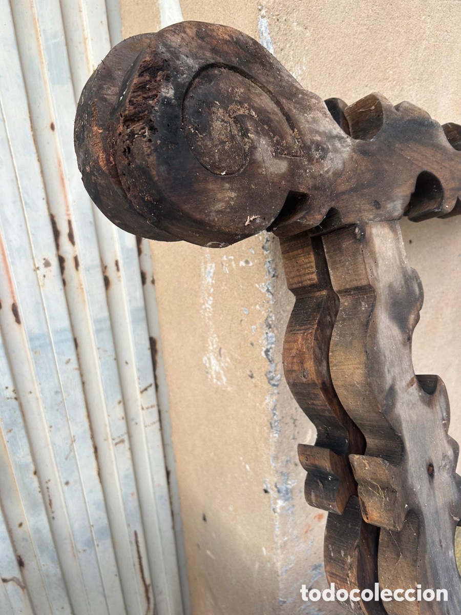 Antig&uuml;edades: Patas mesa antigua lira - Foto 8