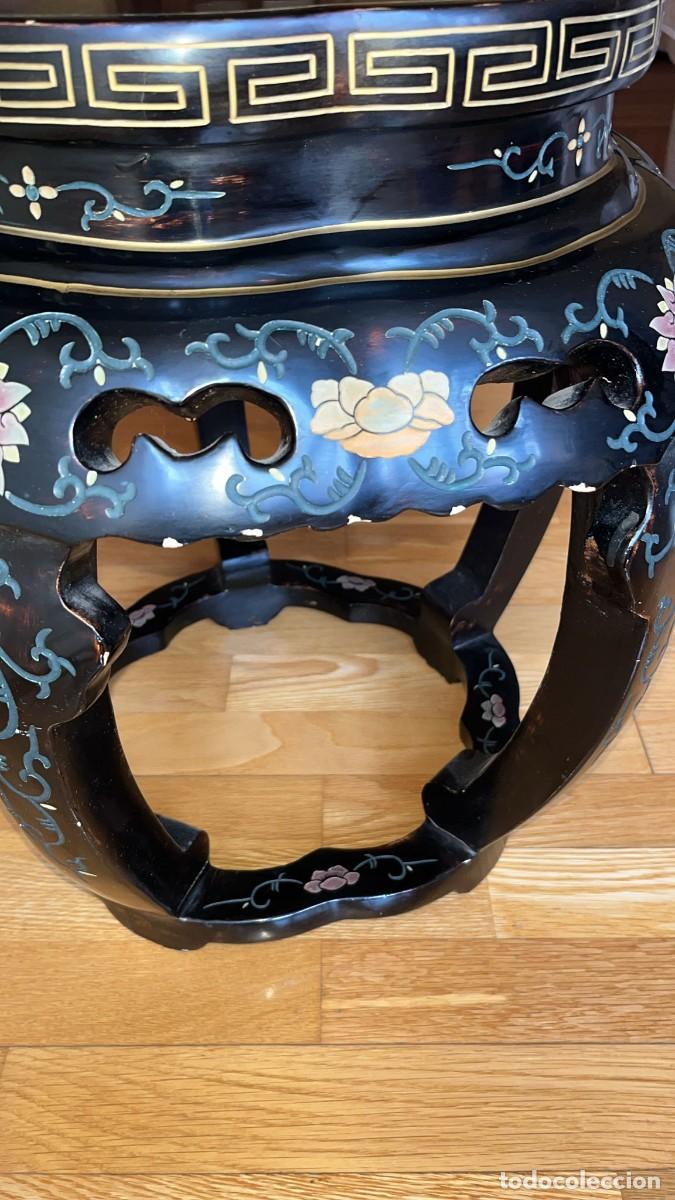 Antig&uuml;edades: Mesa china lacada en negro - Foto 10