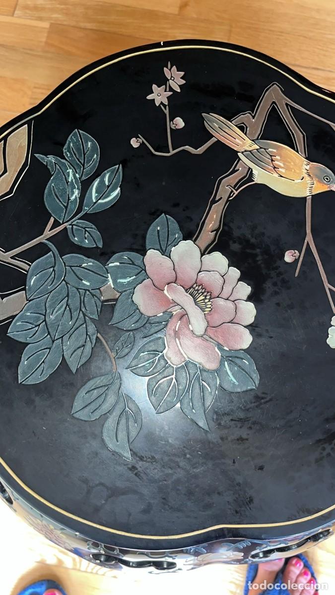 Antig&uuml;edades: Mesa china lacada en negro - Foto 11
